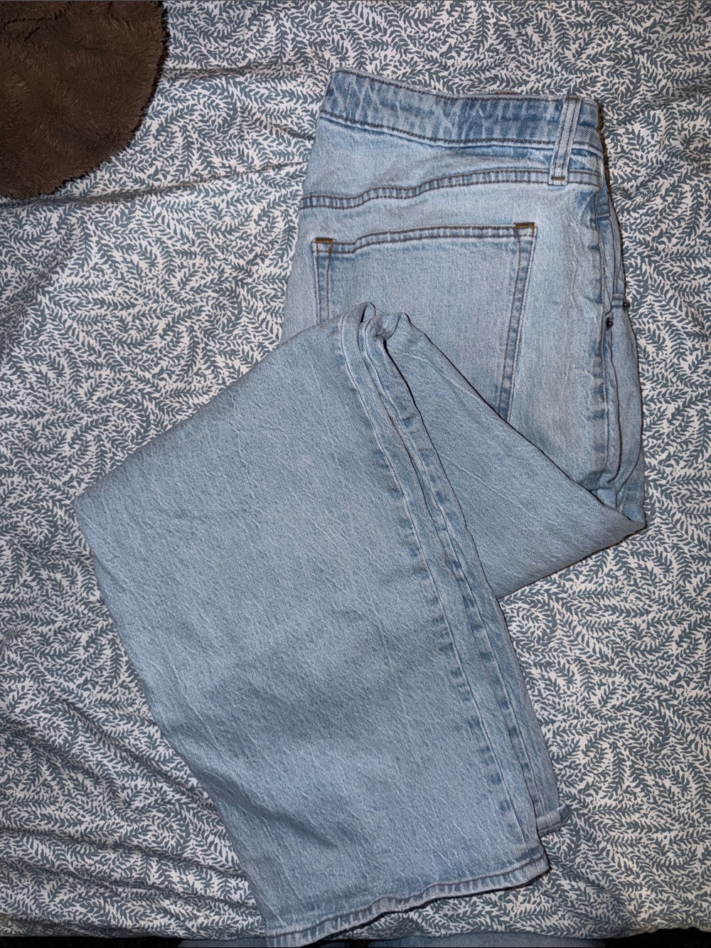 Abercrombie & Fitch Light Blue Straight-Leg Jeans